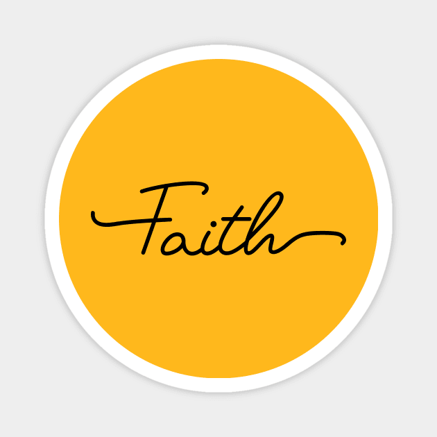 Faith minimalist christian shirt Magnet by worshiptee